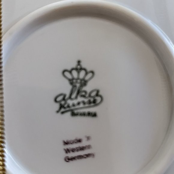 Alka Kunst Bavaria hand painted plate made in Western Germany - Picture 11 of 13